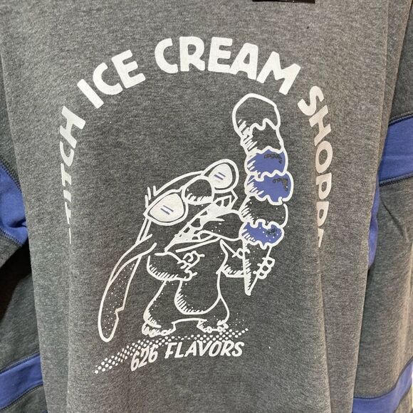 Disney Stitch Ice Cream Shoppe Sweatshirt Mens Medium NWT - Picture 5 of 13